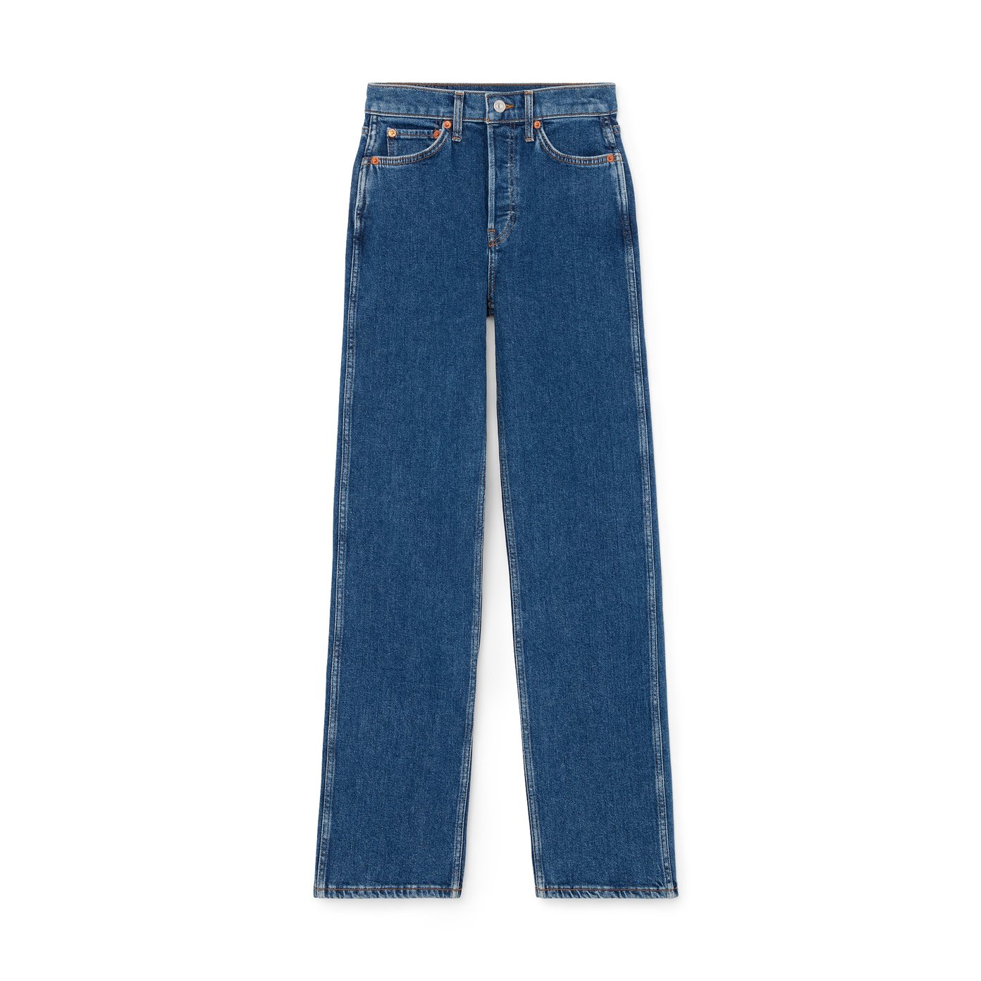 Re/Done ’90s High-Rise Loose Jeans in Western Rinse, Size 30 | Women